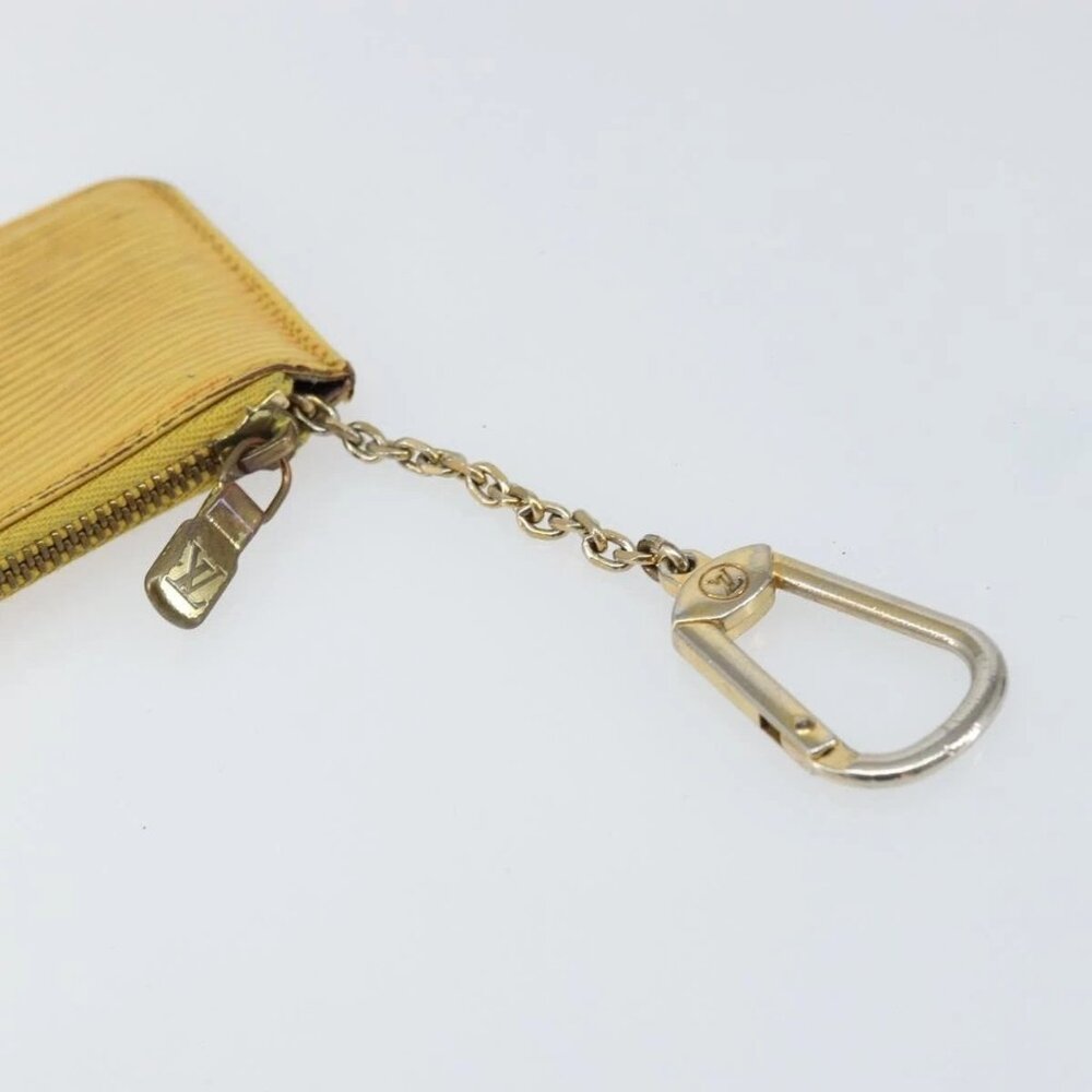 LOUIS VUITTON Epi Pochette Cles Coin Purse Yellow M63809 LV Auth 160898 - Picture 15 of 16